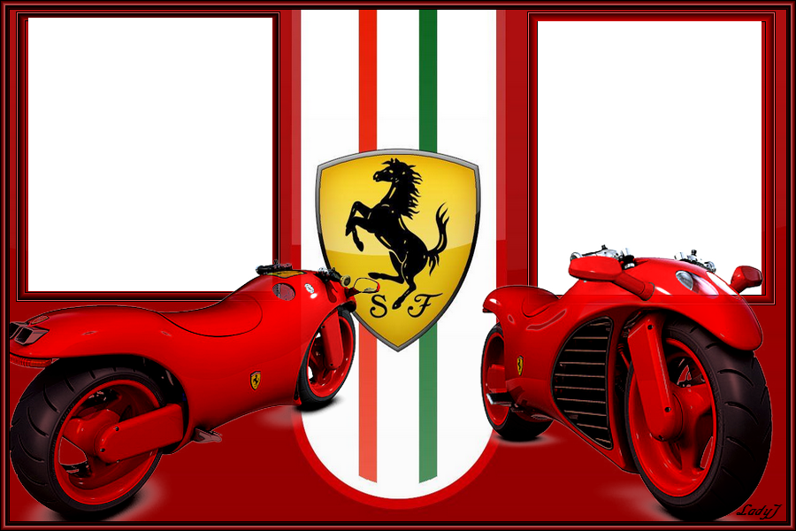 Ferrari motoros képkeret