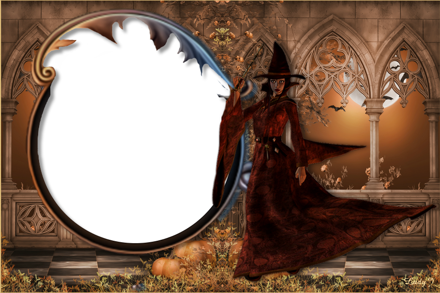boszorkányos képkeret
         halloweenre