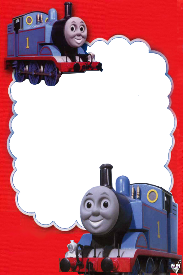 Thomas a gőzmozdony képkeret