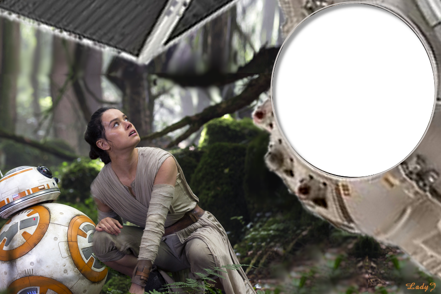  Rey, star wars film képkeret
